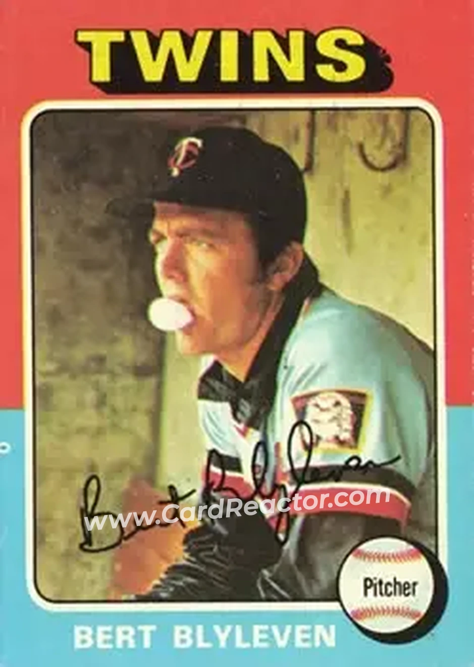 Front of Bert Blyleven
