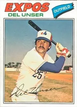 1977 O-Pee-Chee #27 Del Unser