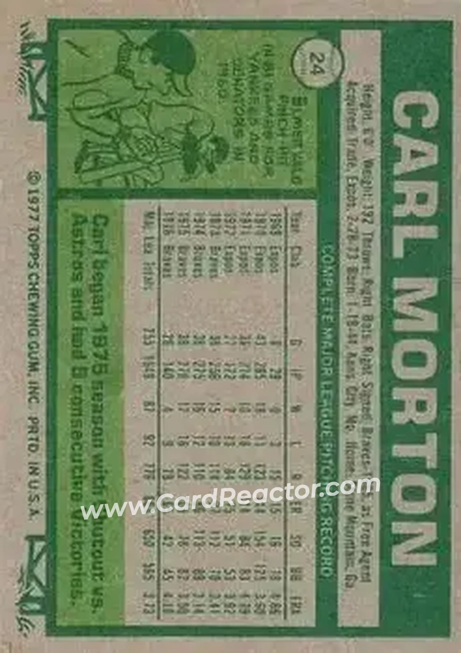 Back of Carl Morton