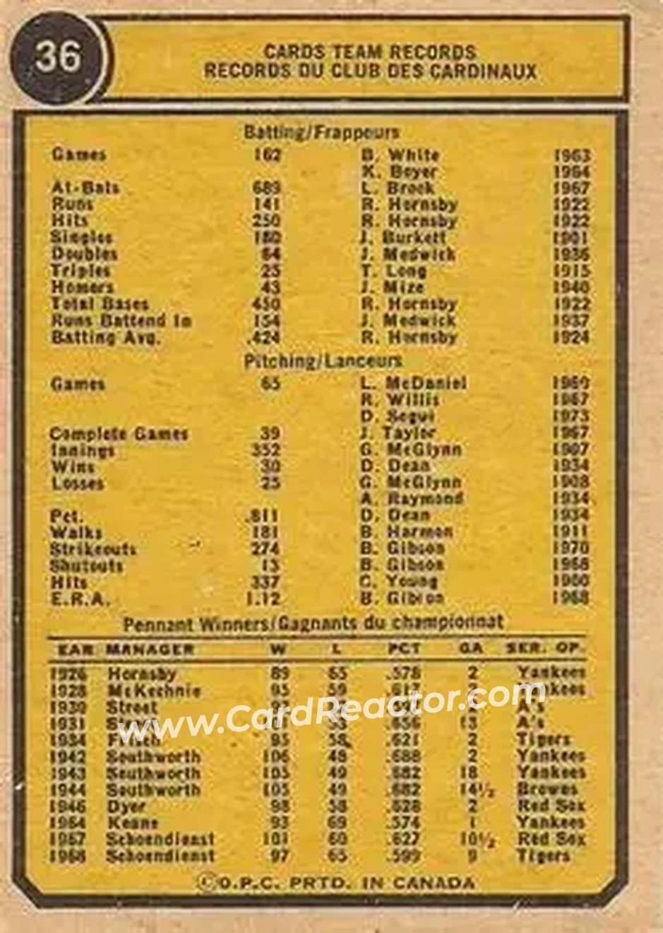 Back of Card #36