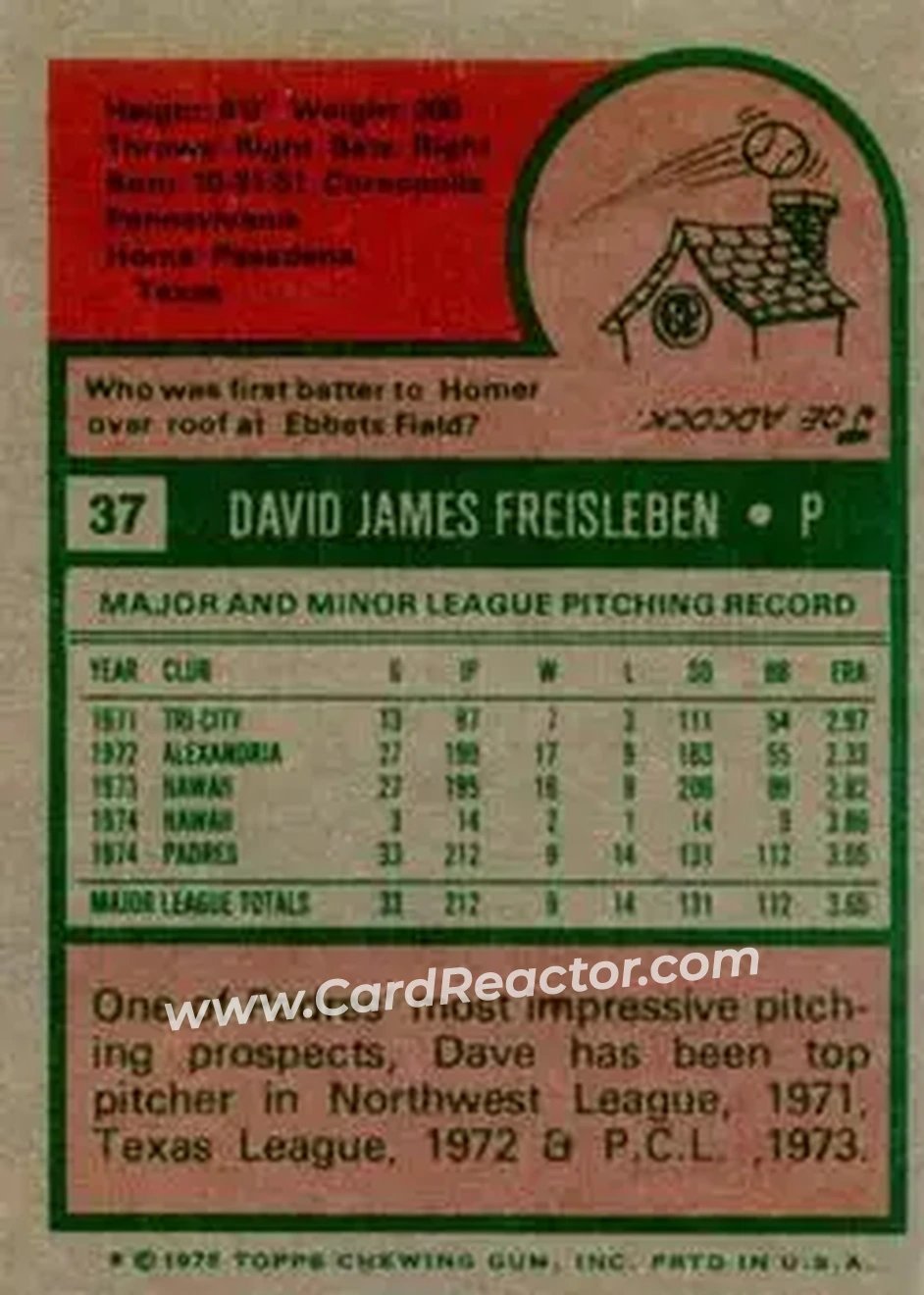 Back of Dave Freisleben