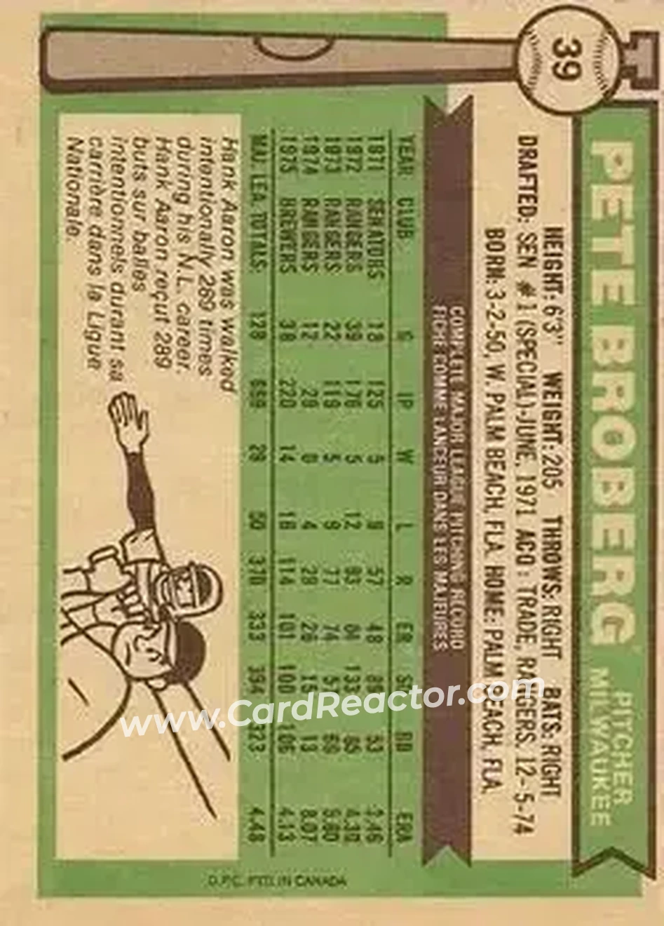 Back of Pete Broberg