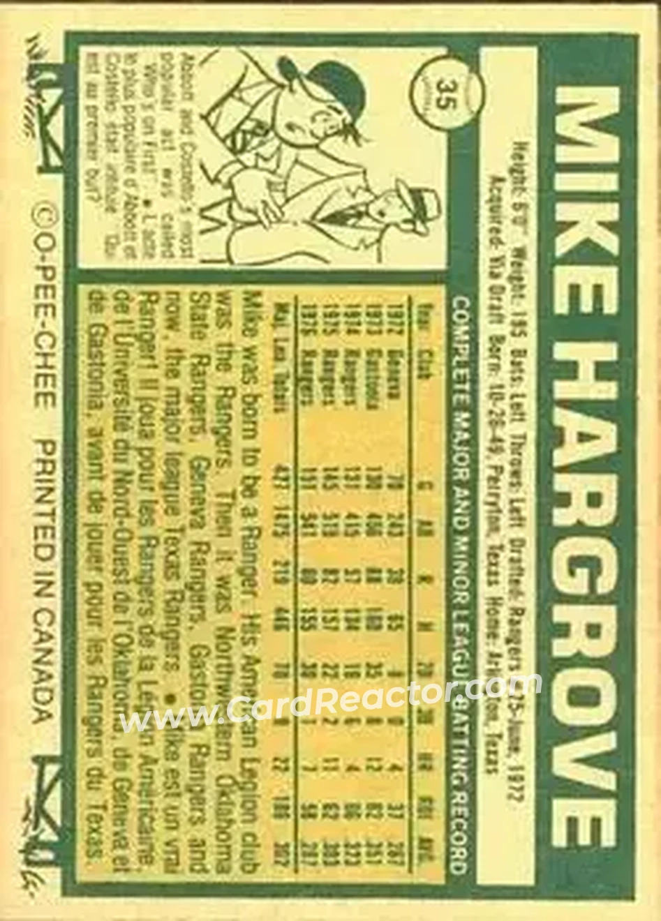 Back of Mike Hargrove