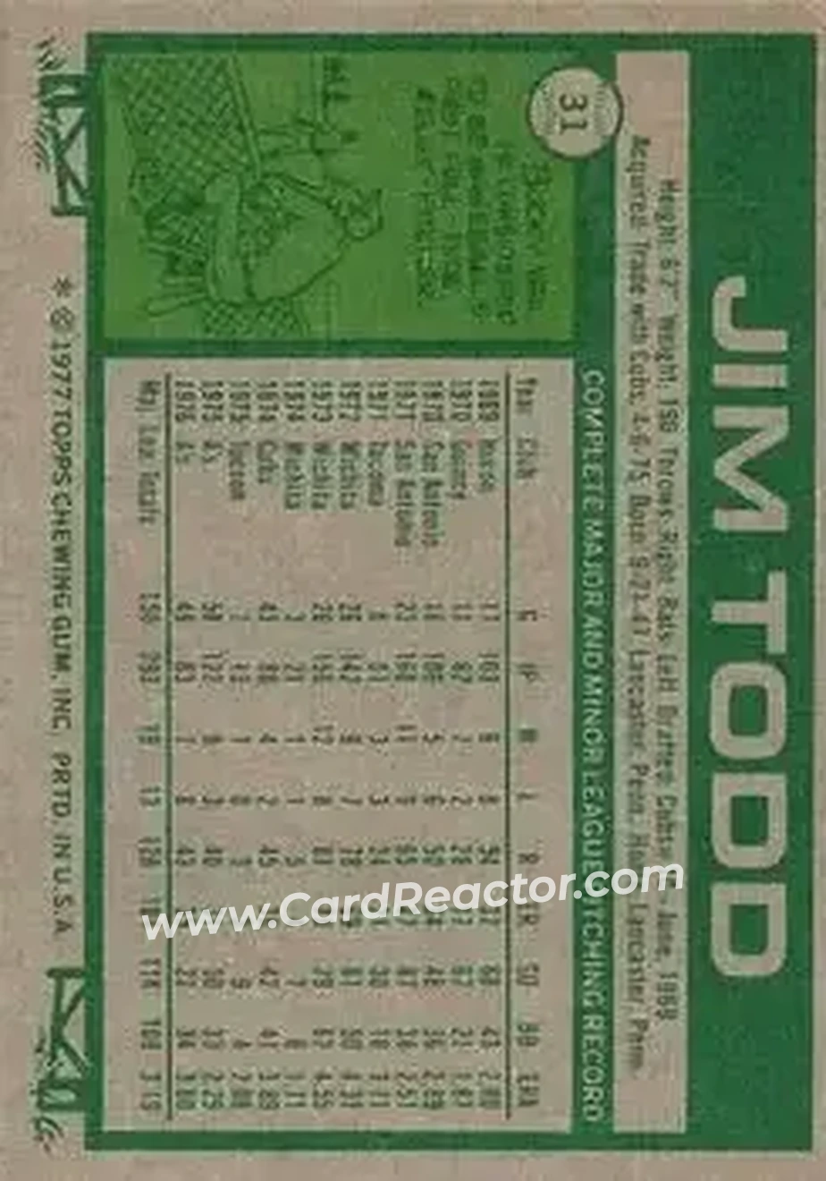 Back of Jim Todd