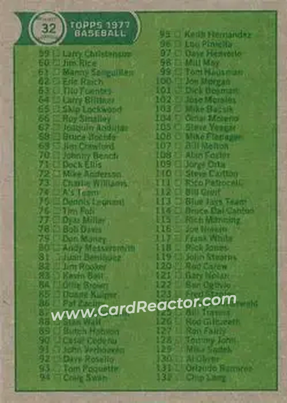 Back of Card #32