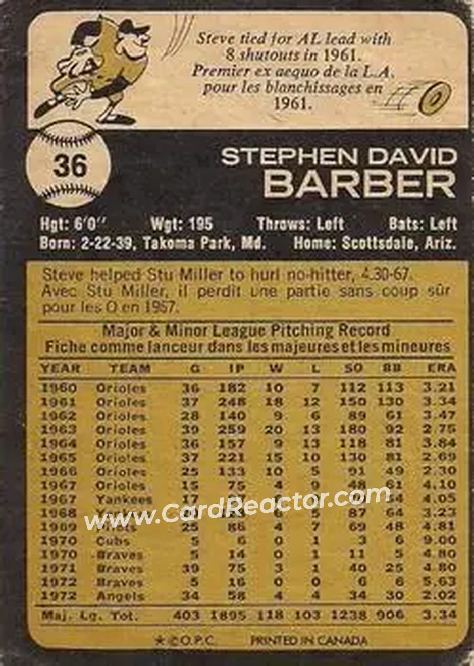 Back of Steve Barber