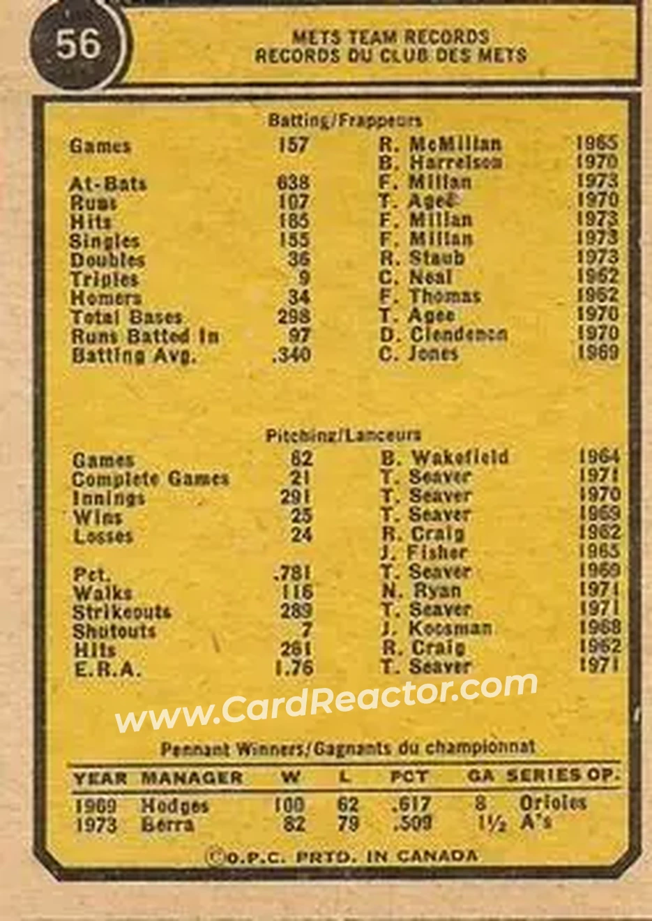 Back of Card #56