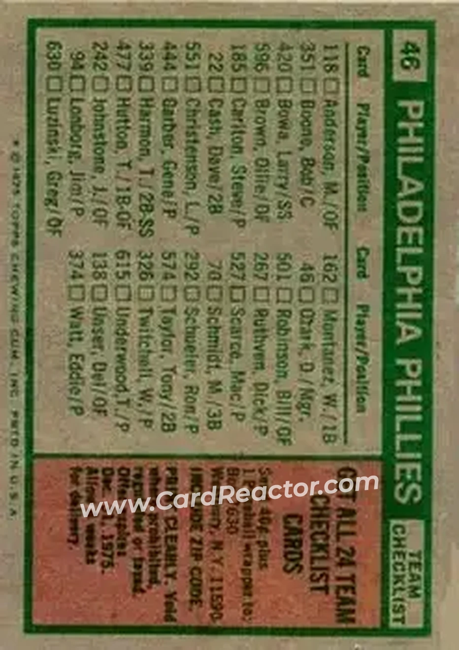 Back of Card #46