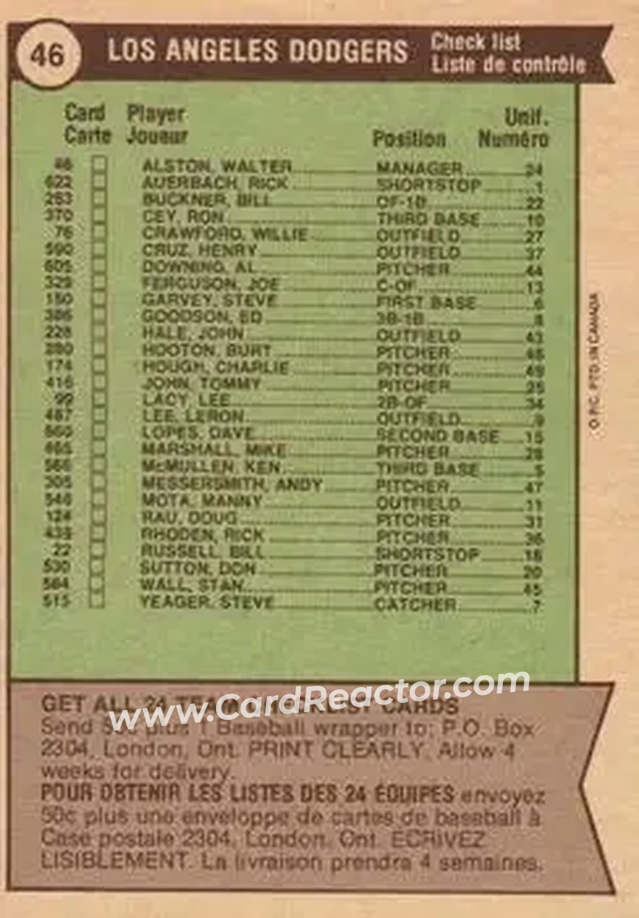 Back of Card #46