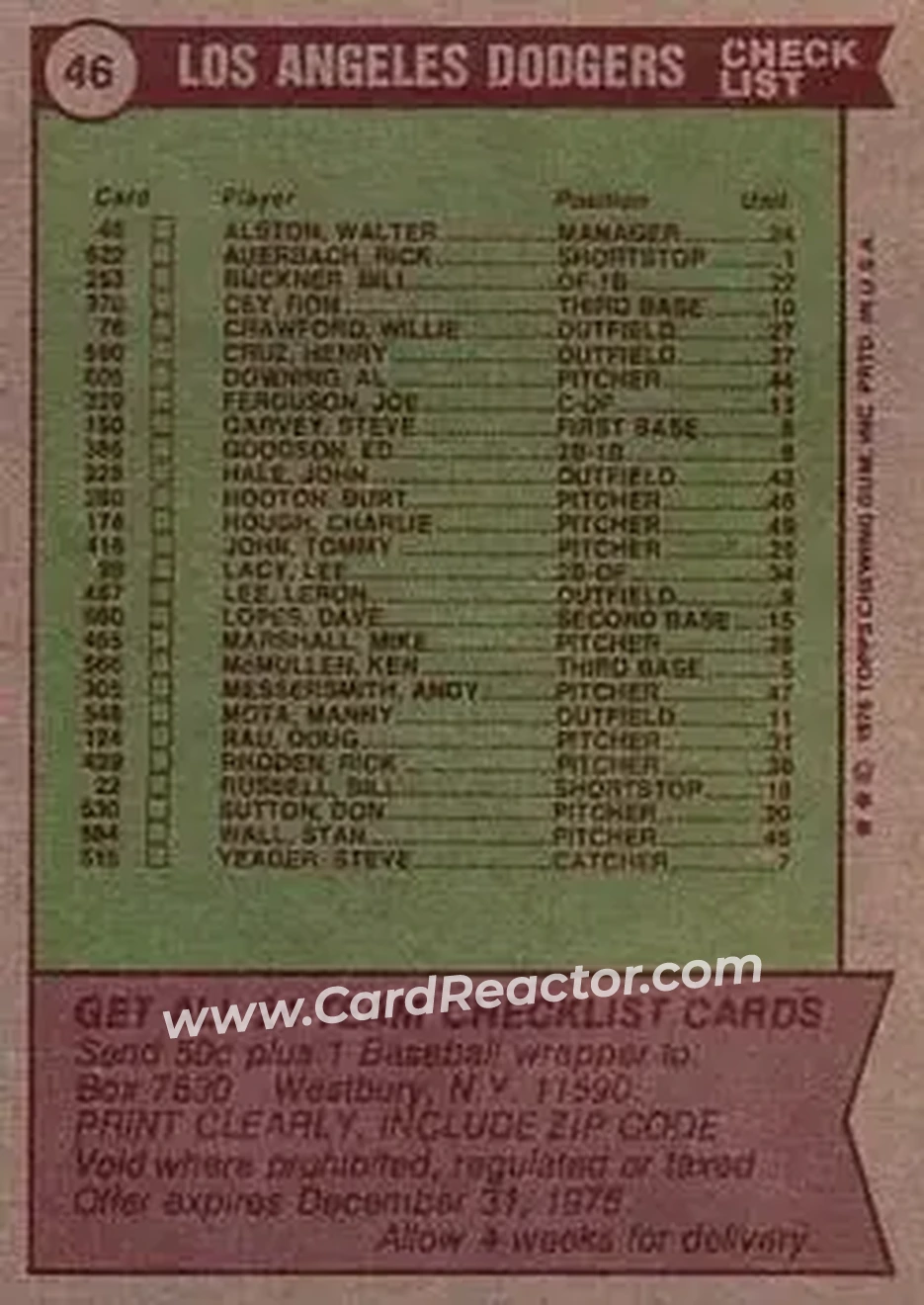 Back of Card #46