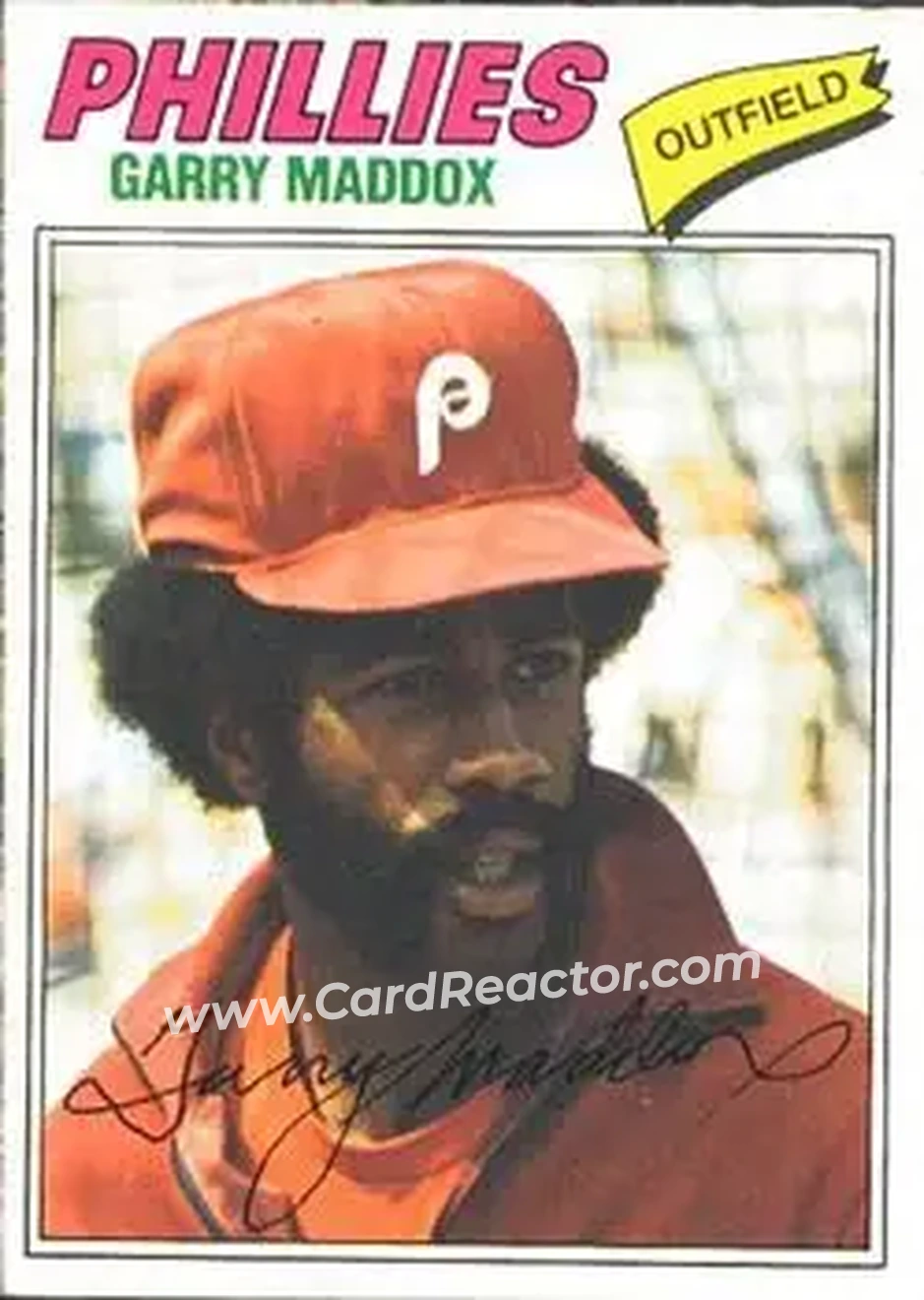 Front of Garry Maddox