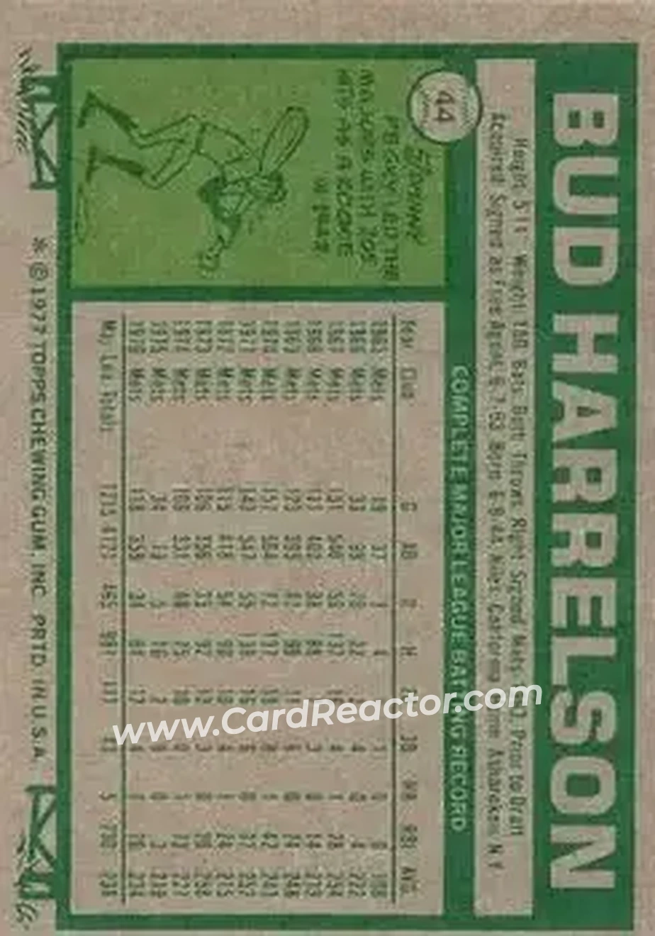 Back of Bud Harrelson