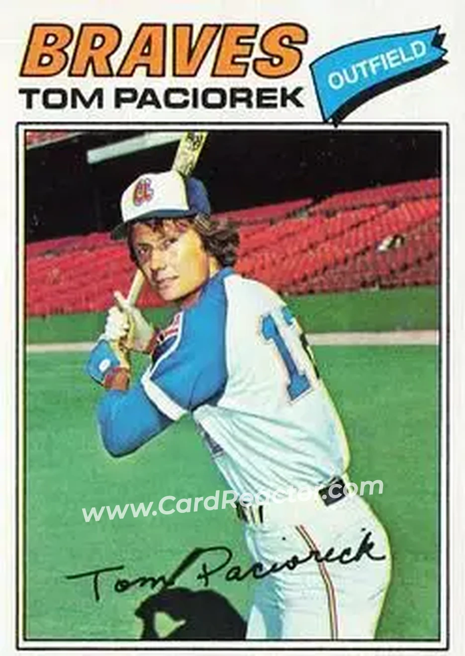 Front of Tom Paciorek