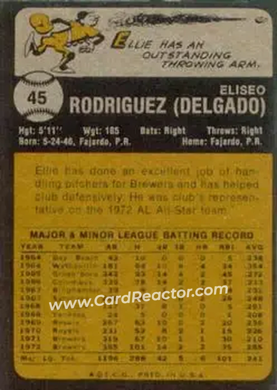 Back of Ellie Rodriguez