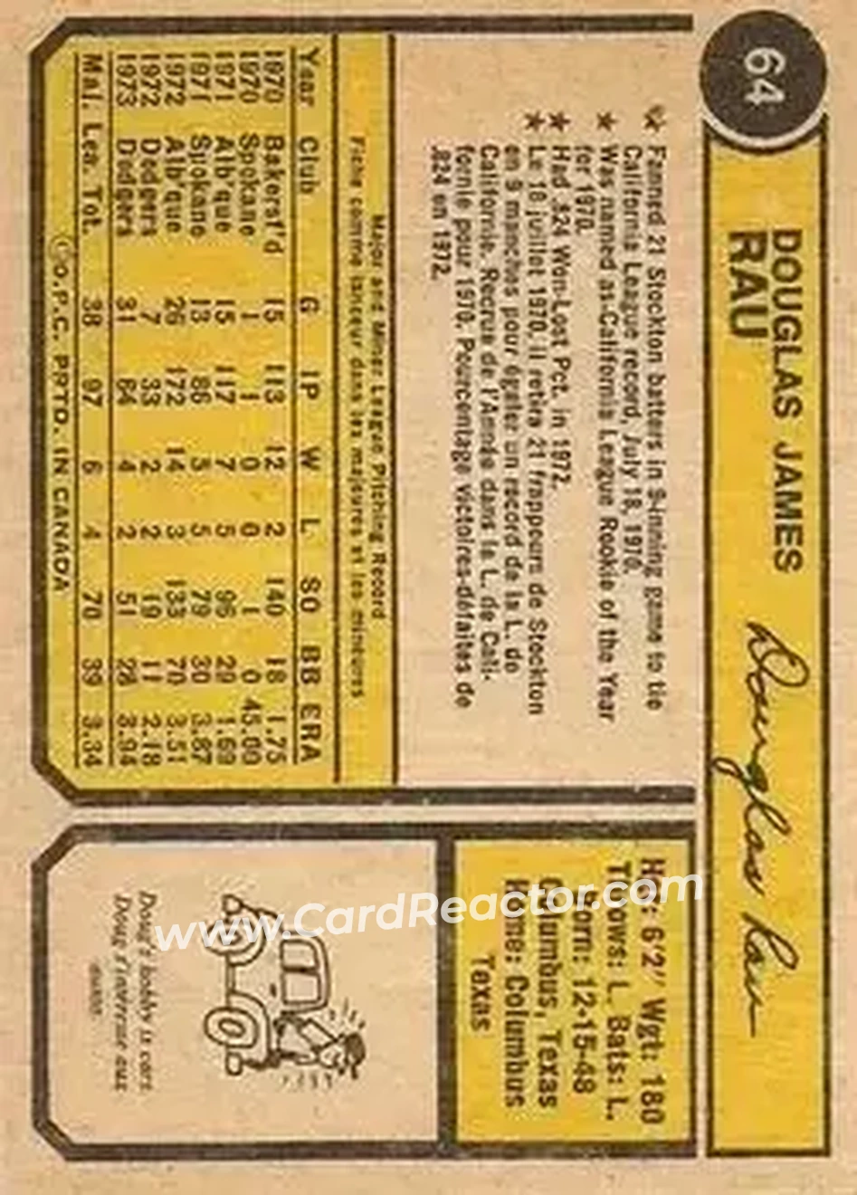 Back of Doug Rau