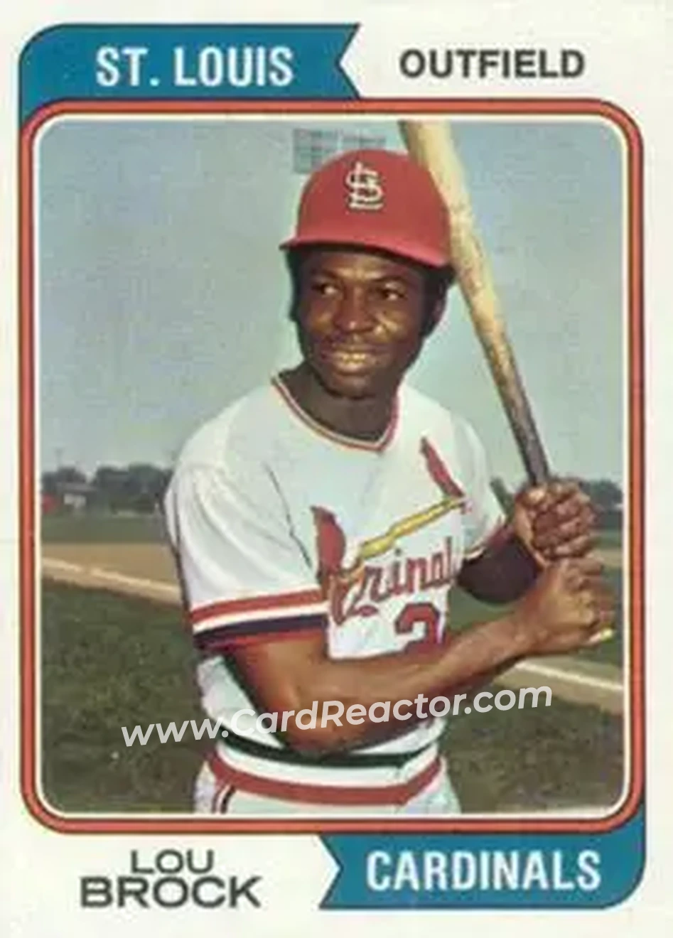 Front of Lou Brock
