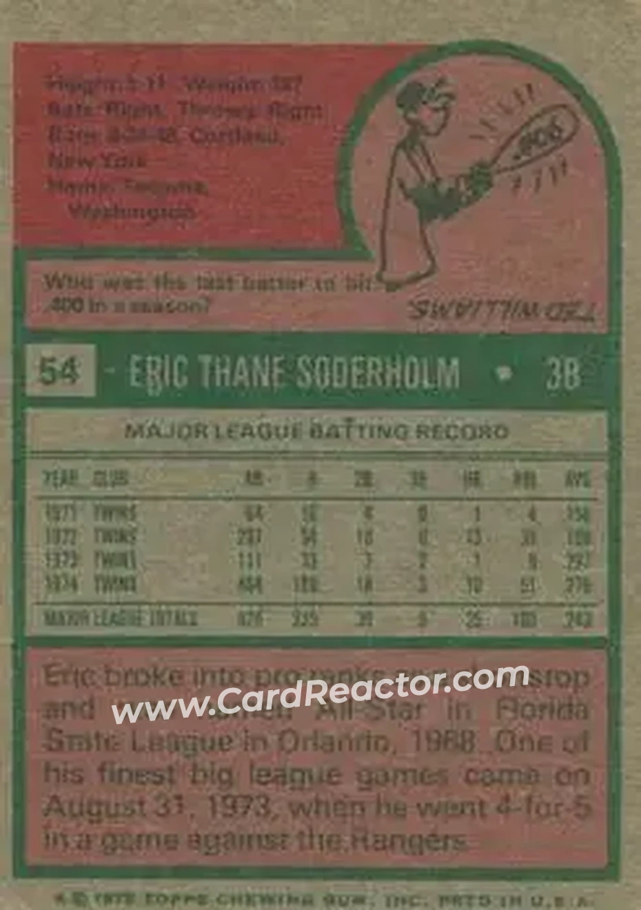Back of Eric Soderholm