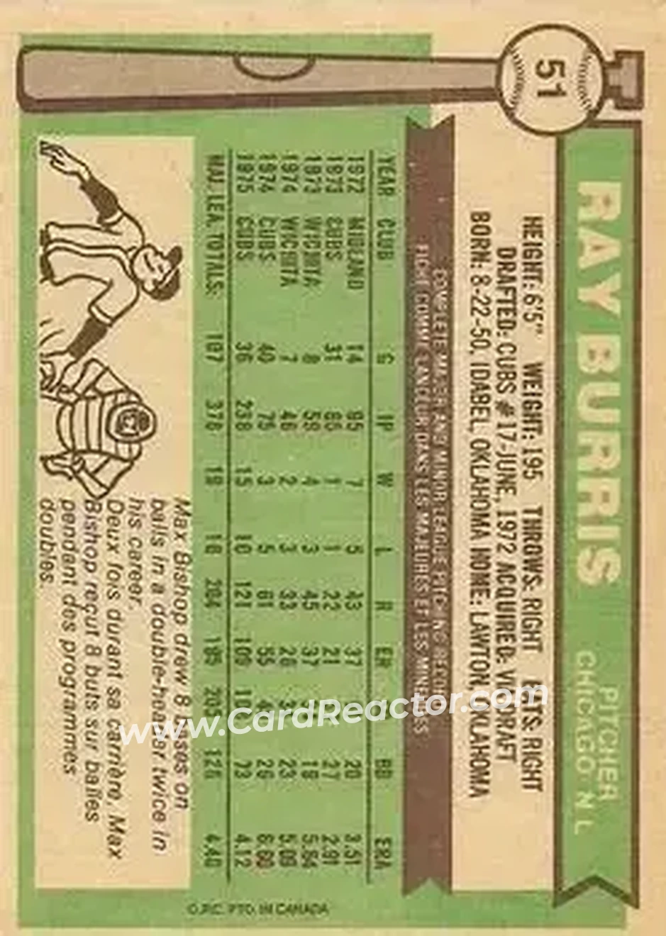 Back of Ray Burris