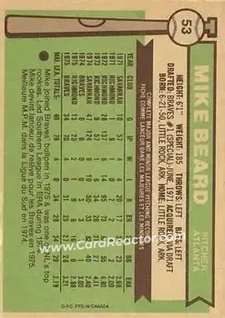 Back of Mike Beard