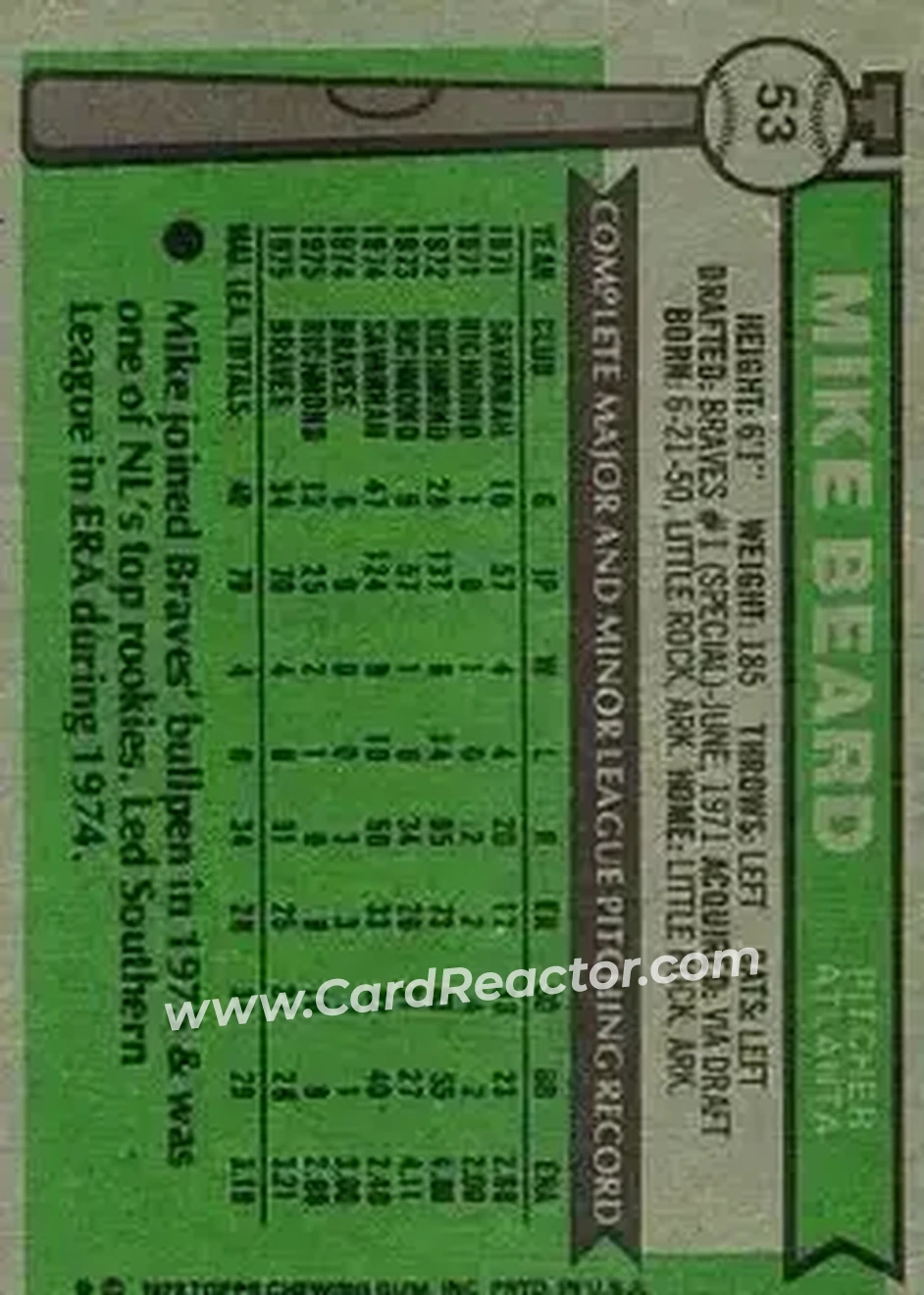 Back of Mike Beard