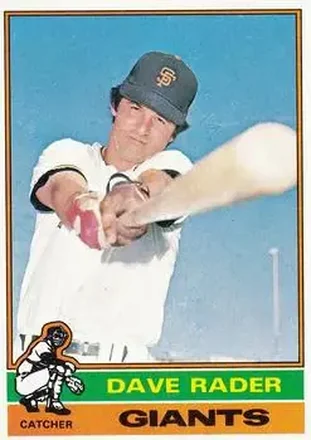 1976 Topps #54 Dave Rader