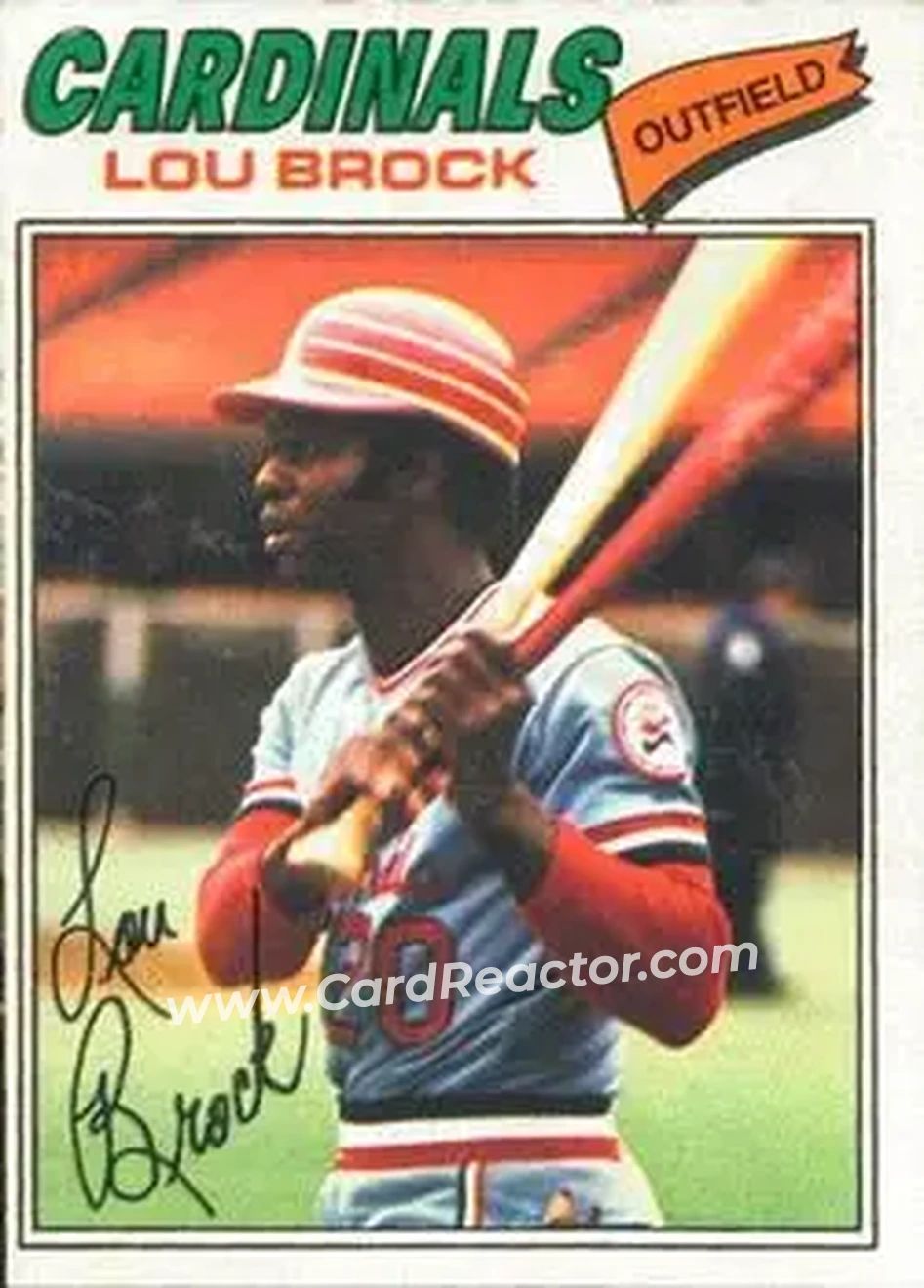 Front of Lou Brock
