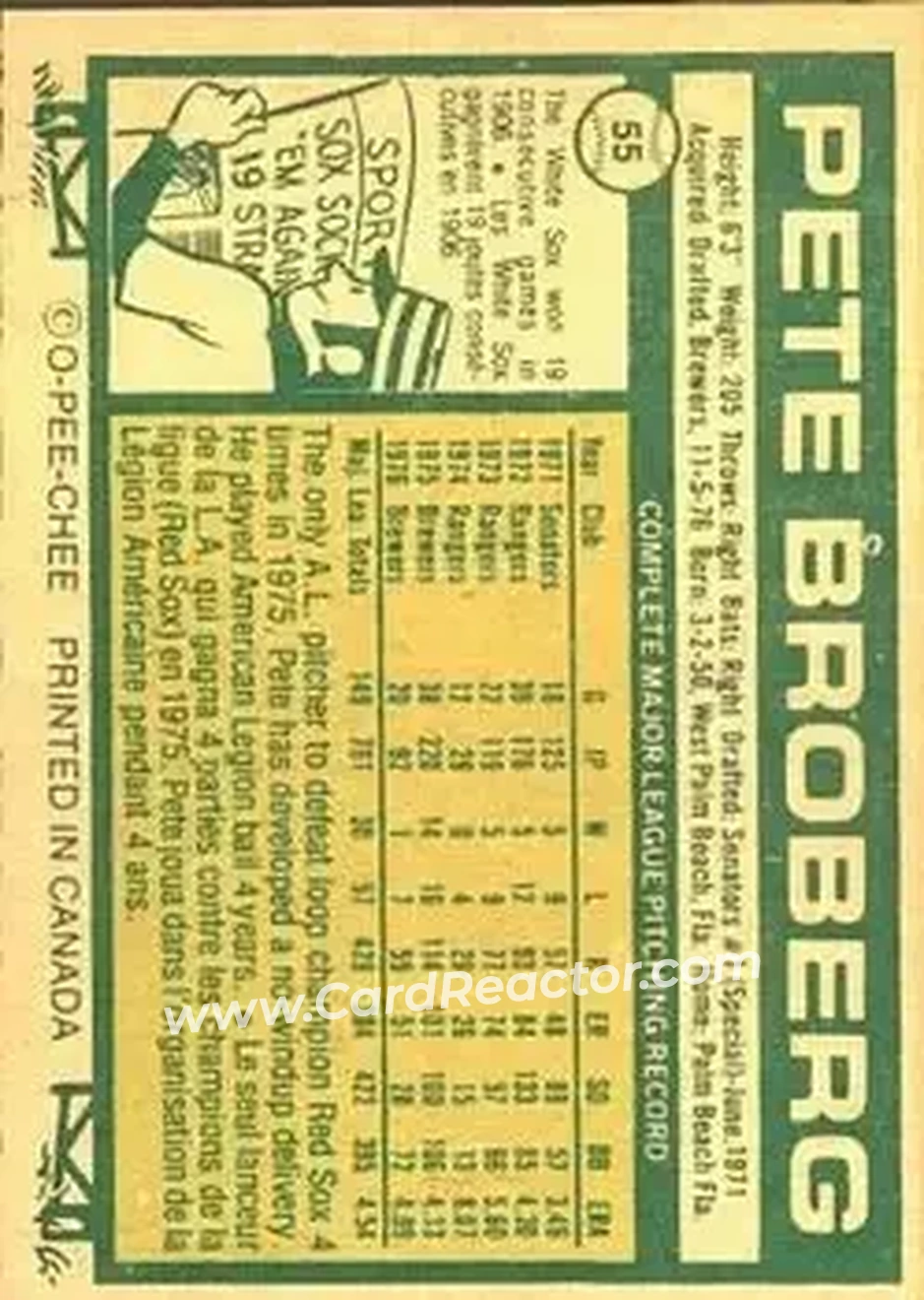 Back of Pete Broberg