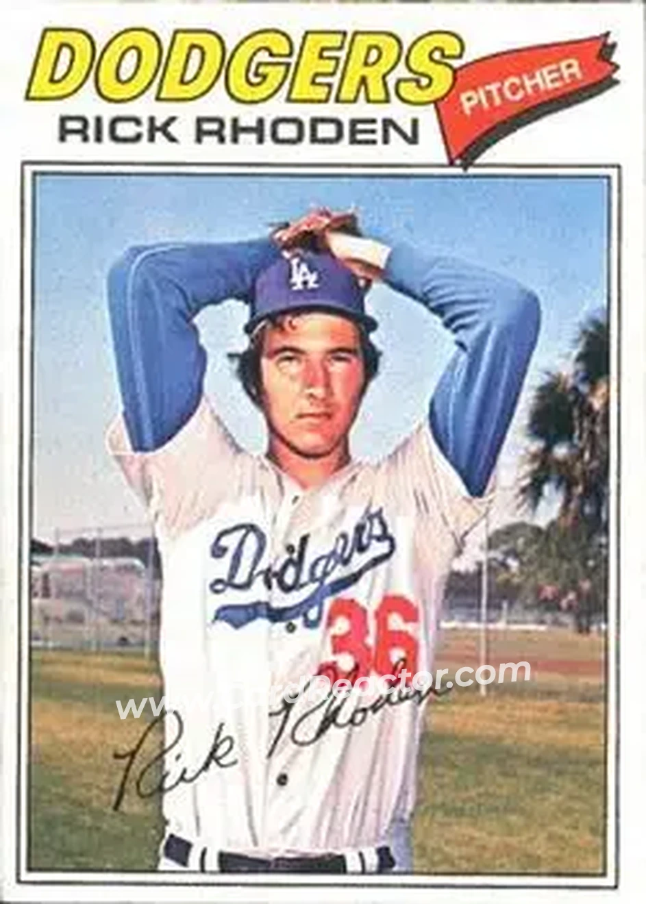 Front of Rick Rhoden
