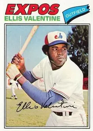 1977 Topps #52 Ellis Valentine