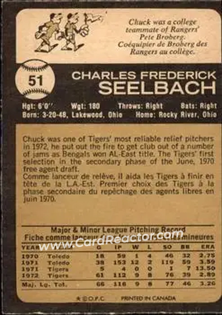 Back of Chuck Seelbach
