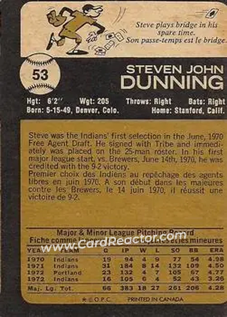 Back of Steve Dunning