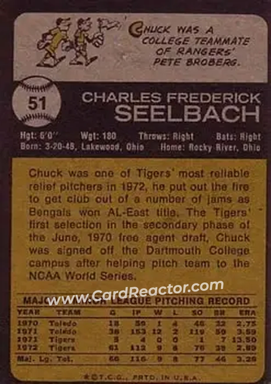 Back of Chuck Seelbach
