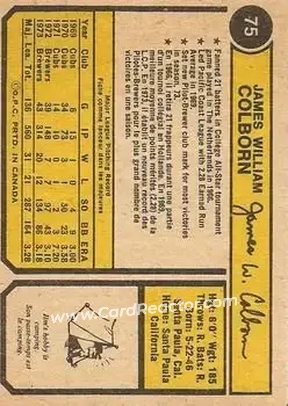 Back of Jim Colborn