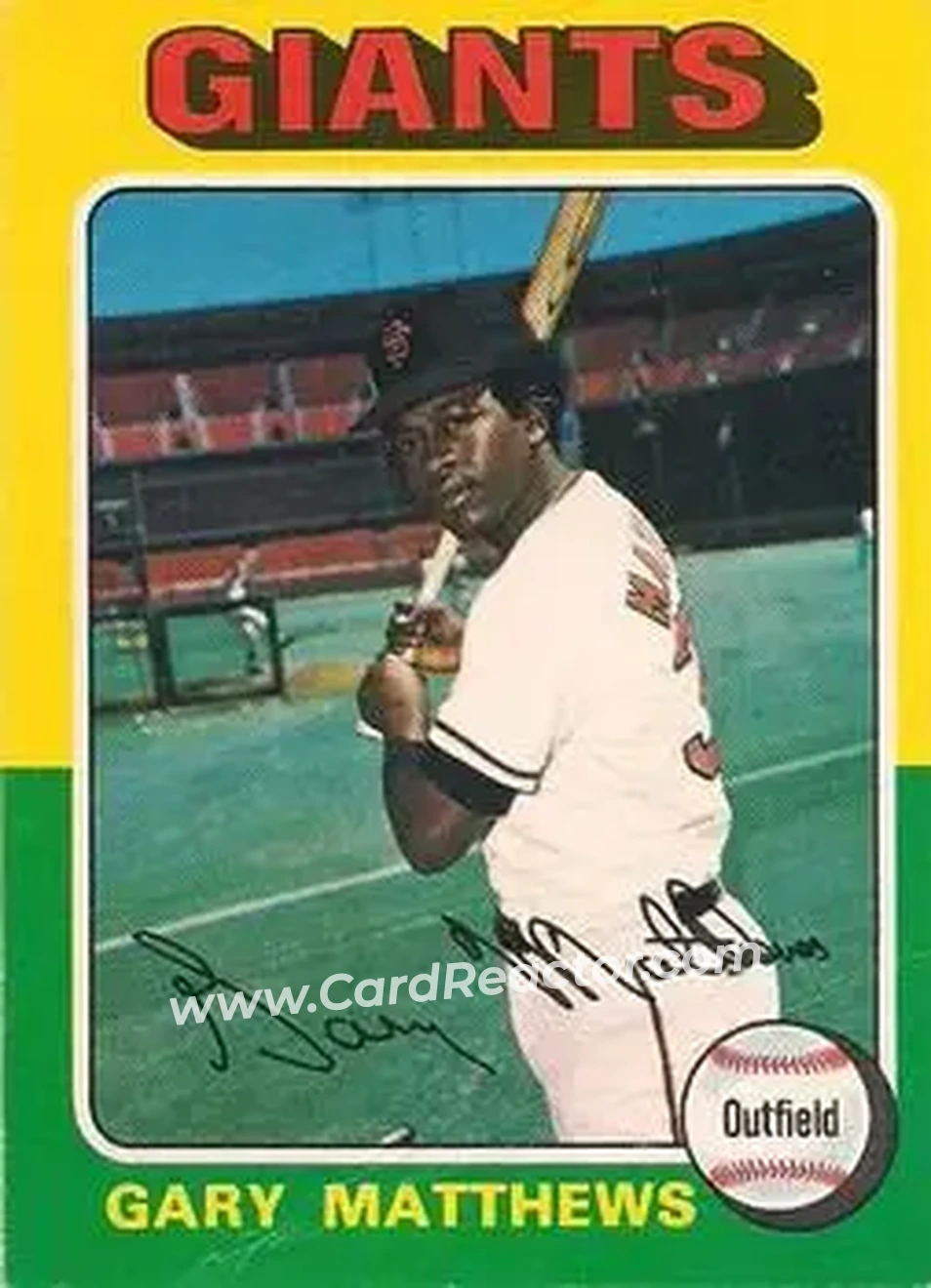 Front of Gary Matthews