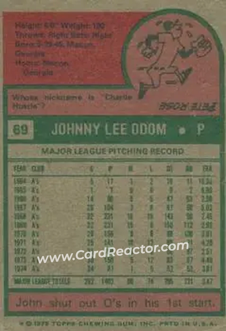 Back of Johnny Odom