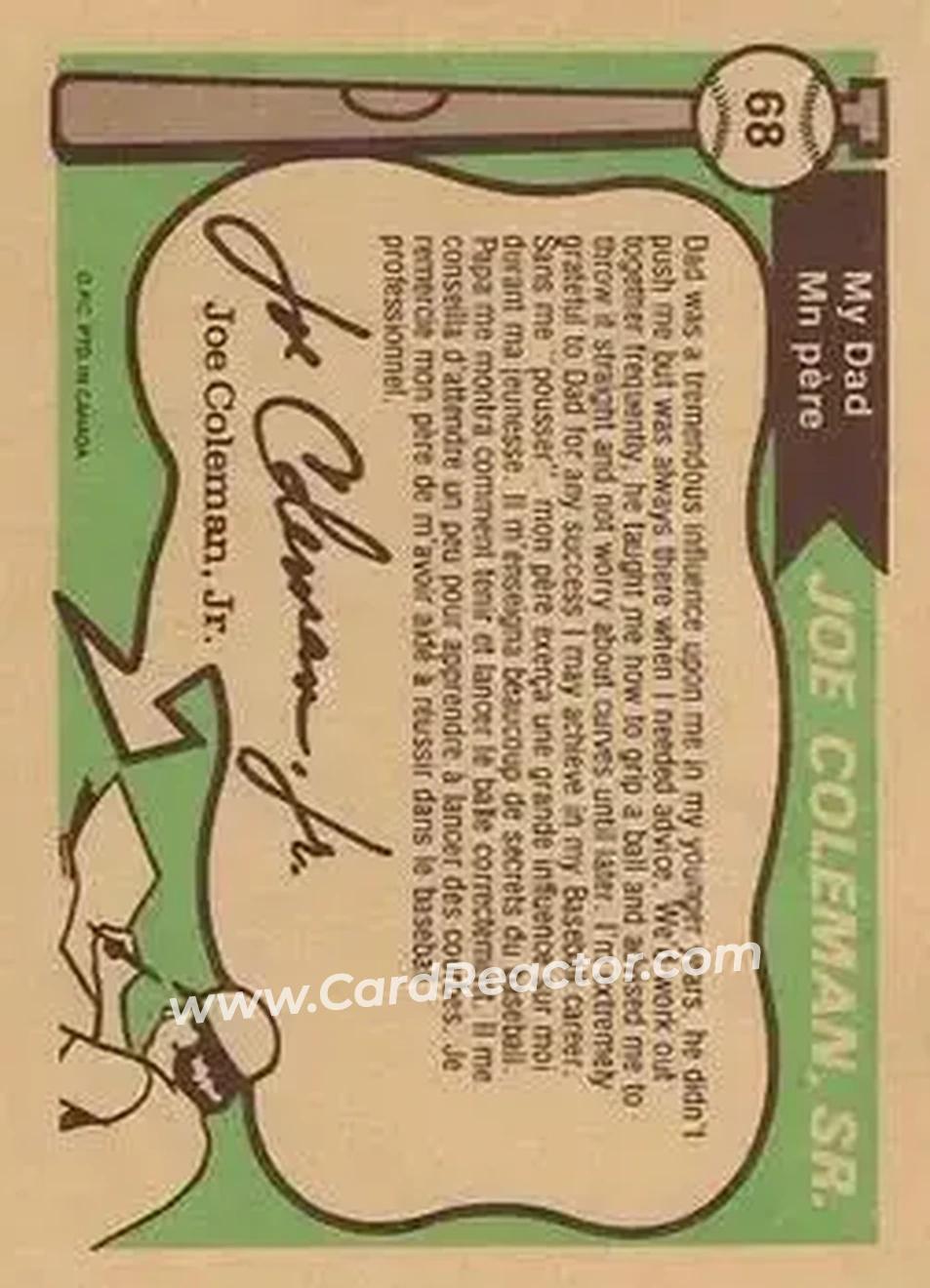 Back of Card #68