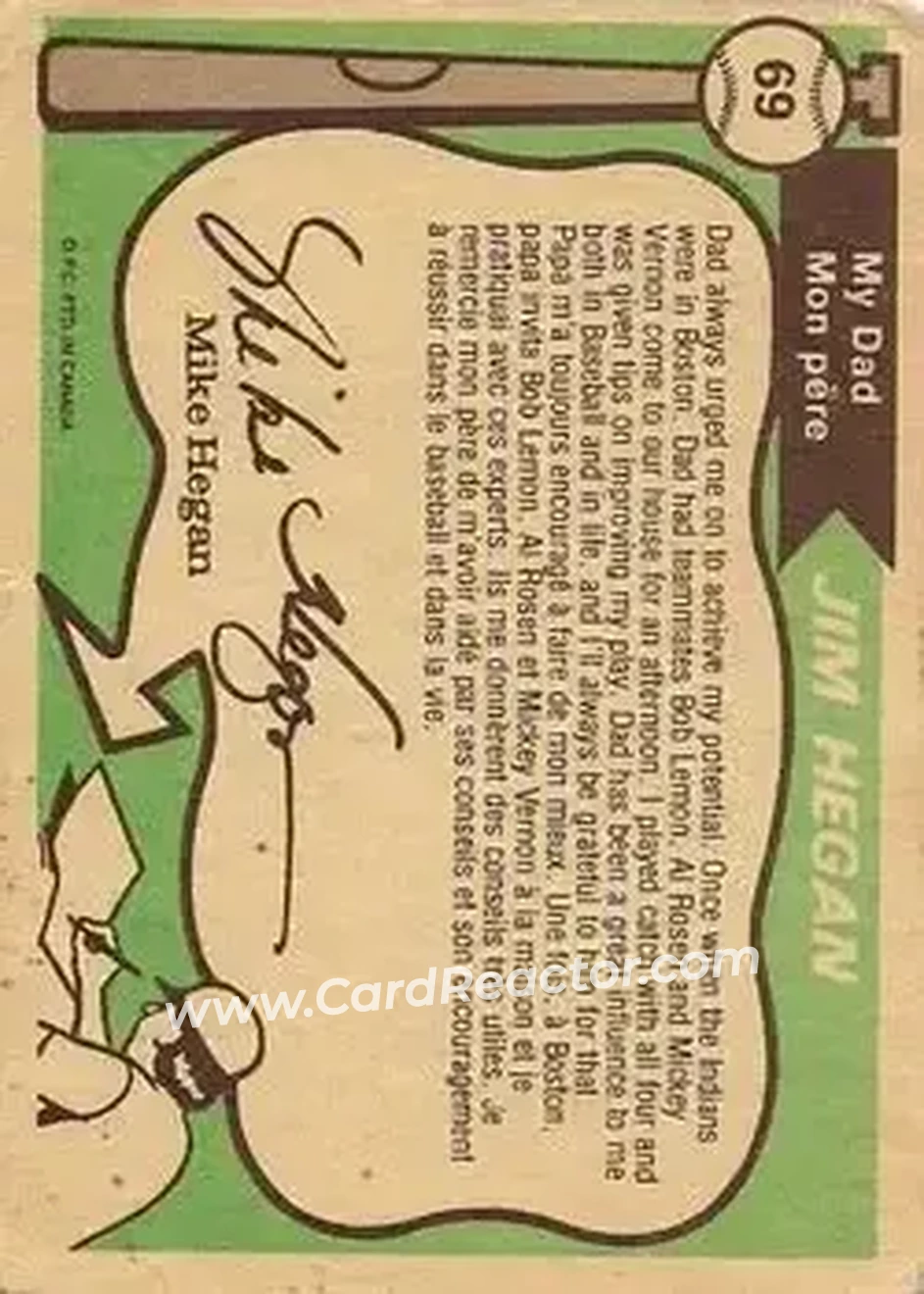 Back of Card #69