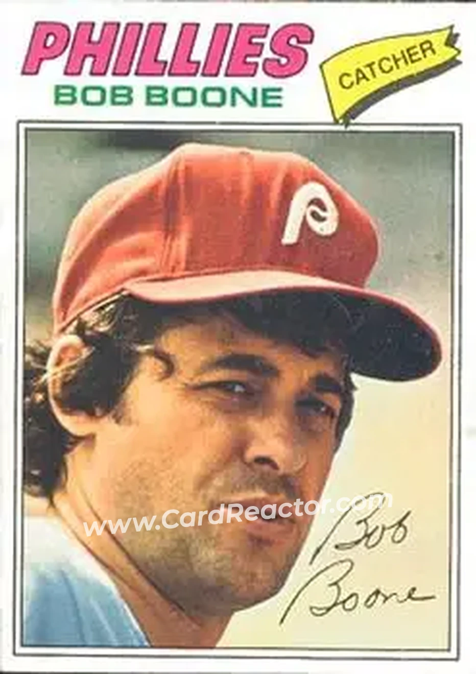 Front of Bob Boone