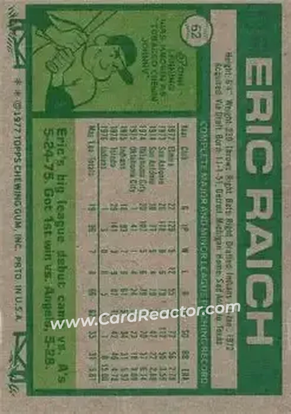 Back of Eric Raich