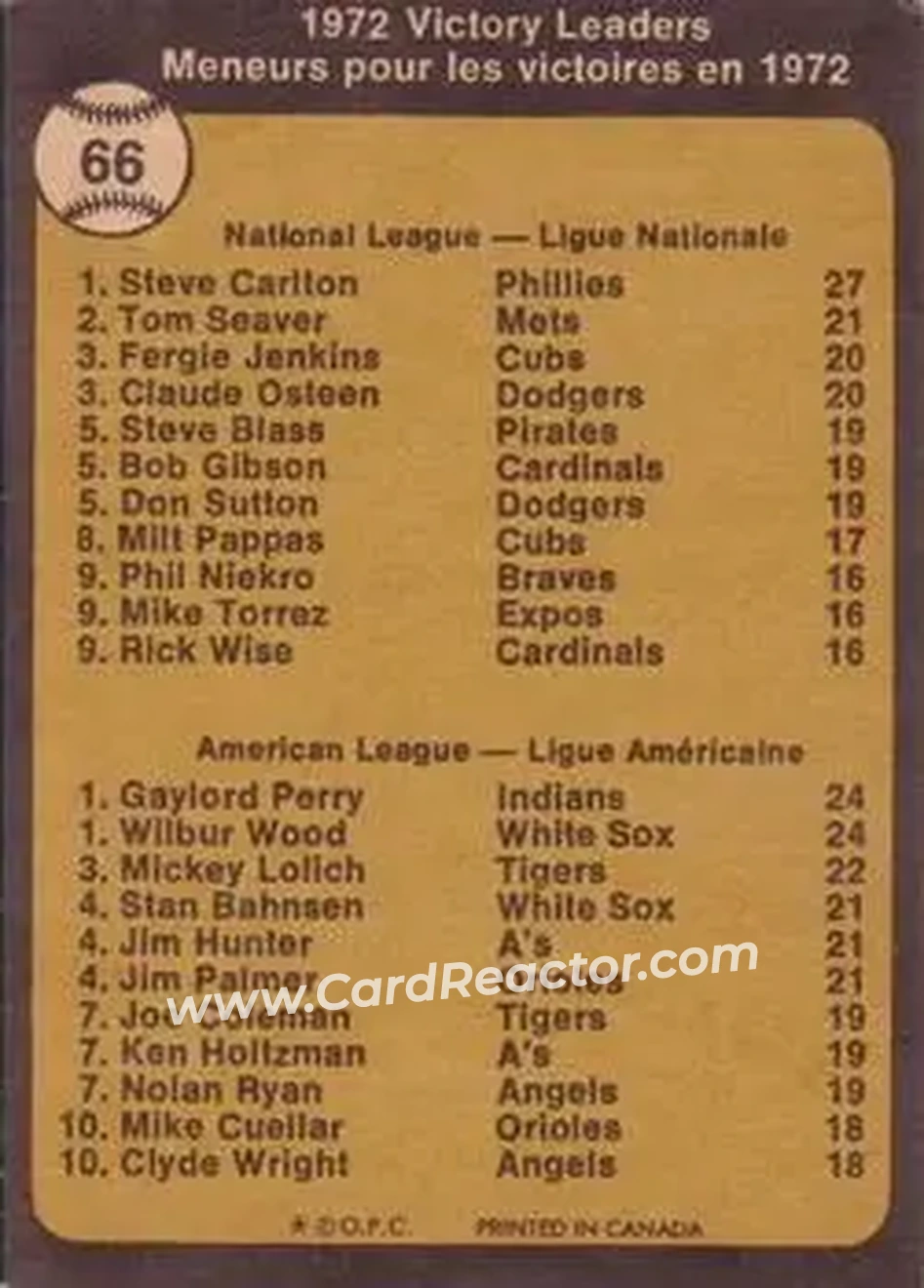 Back of Card #66