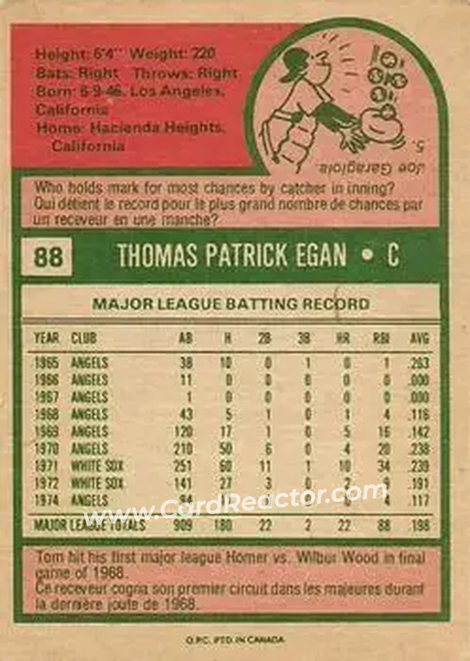 Back of Tom Egan