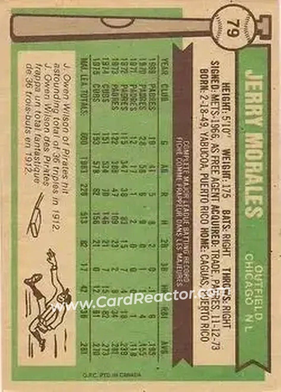 Back of Jerry Morales
