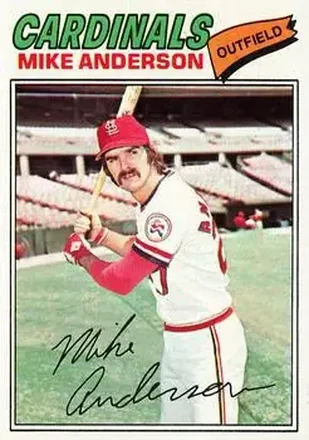 1977 Topps #72 Mike Anderson