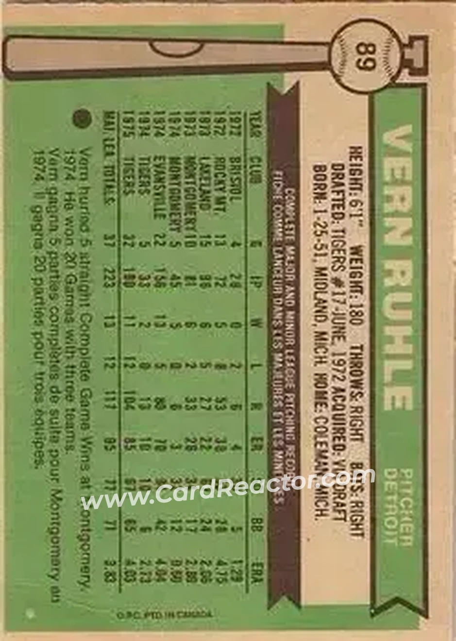 Back of Vern Ruhle