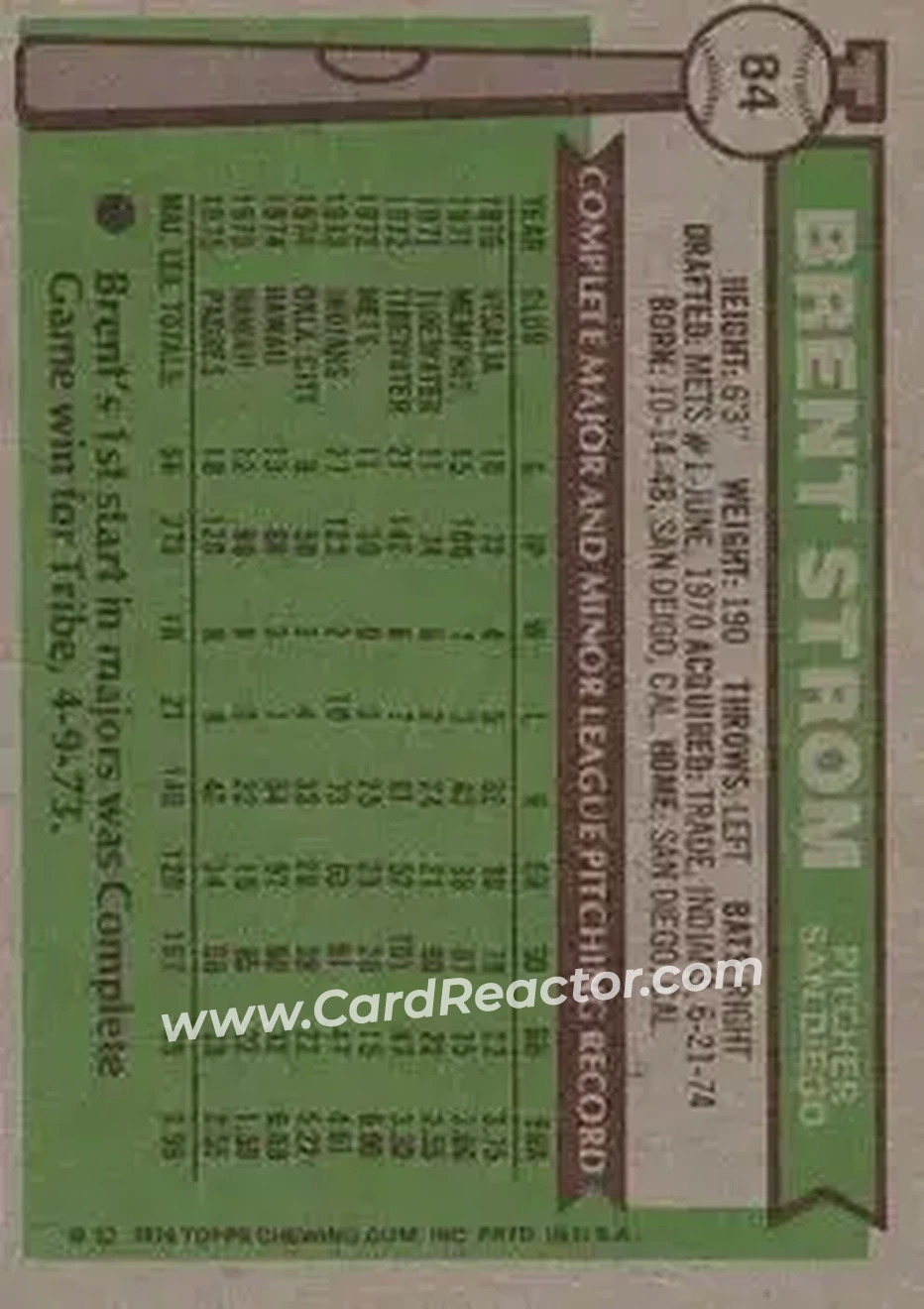 Back of Brent Strom