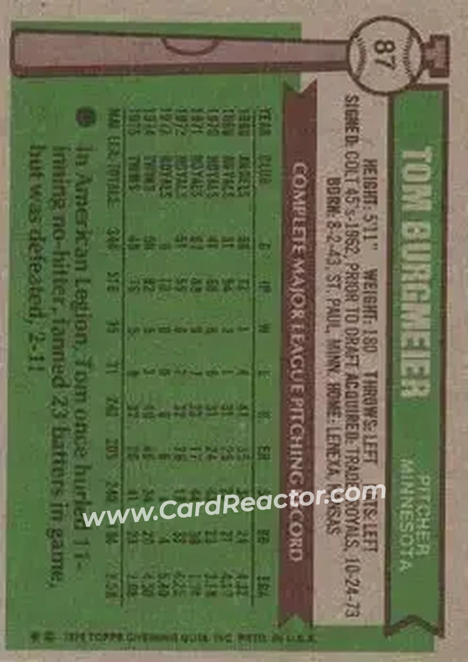 Back of Tom Burgmeier