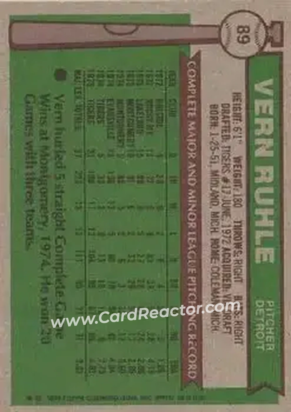 Back of Vern Ruhle
