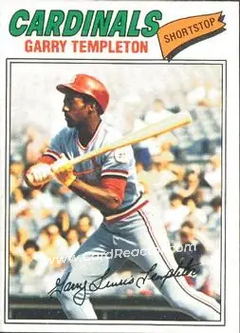 Front of Garry Templeton
