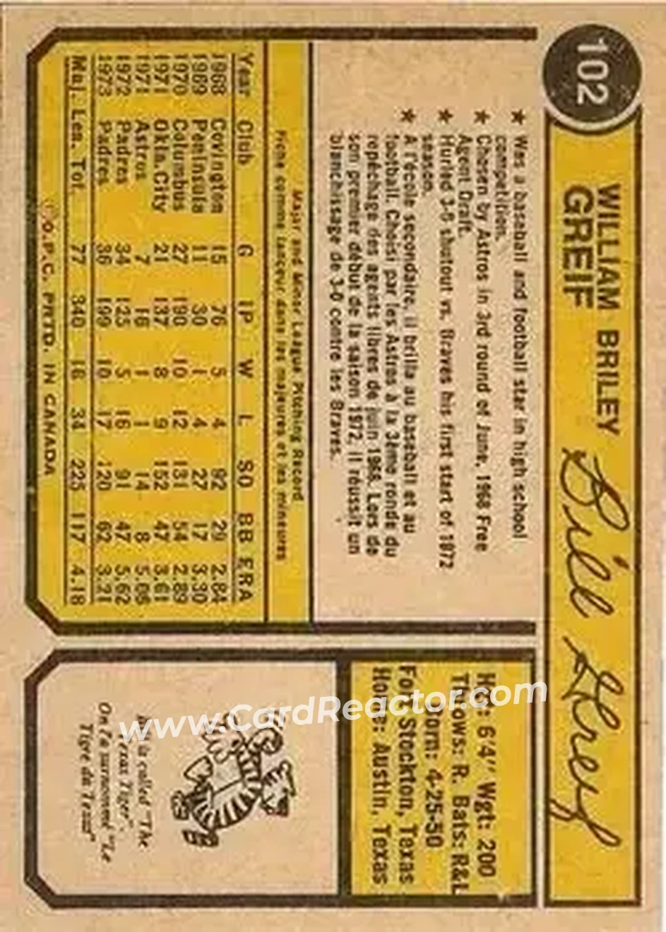 Back of Bill Greif