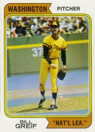 1974 Topps #102 Bill Greif